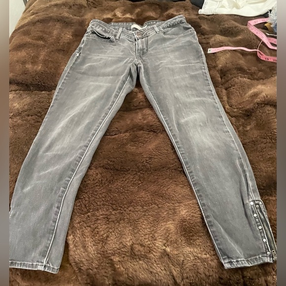 Levi’s 711 Skinny Stud Ankle Zip Stella Smoke Wash - Picture 5 of 10